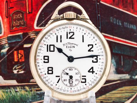 aglin pocket watch replicas|elgin pocket watch dial.